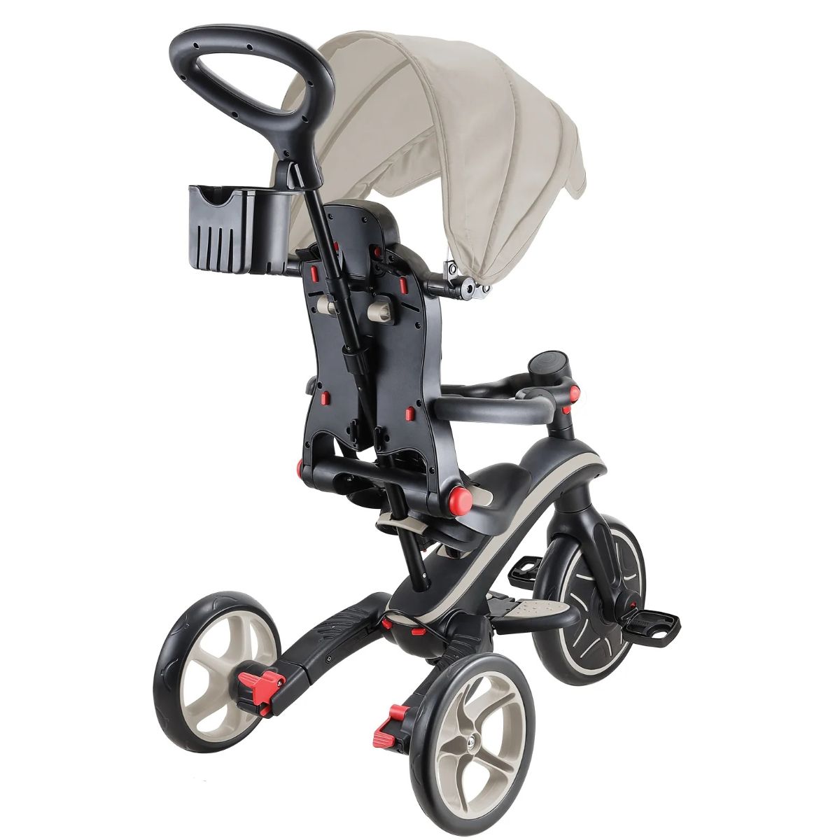 Globber Explorer Trike Foldable 4-In-1 - Taupe | Mothercare 👶